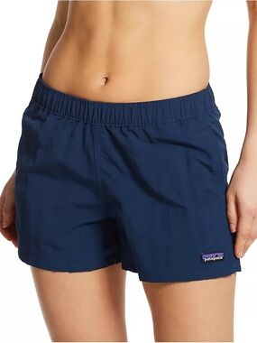 Patagonia Women’s Barely Baggies Navy Blue Shorts